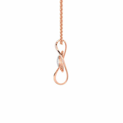 Chakshu Silver Pendant - Rose Gold - Image 4