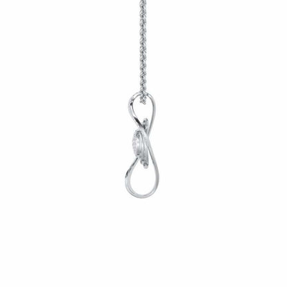 Chakshu Silver Pendant - White Gold - Image 4