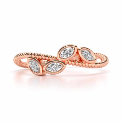 Chakshu Silver Ring - Rose Gold - Image 4