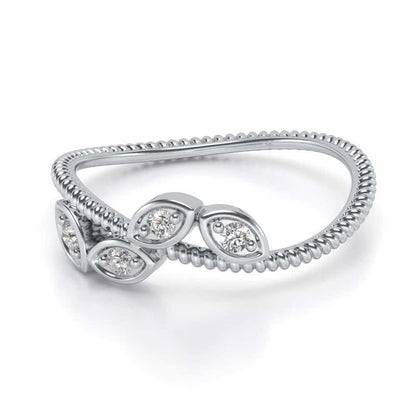 Chakshu Silver Ring - White Gold - Image 2