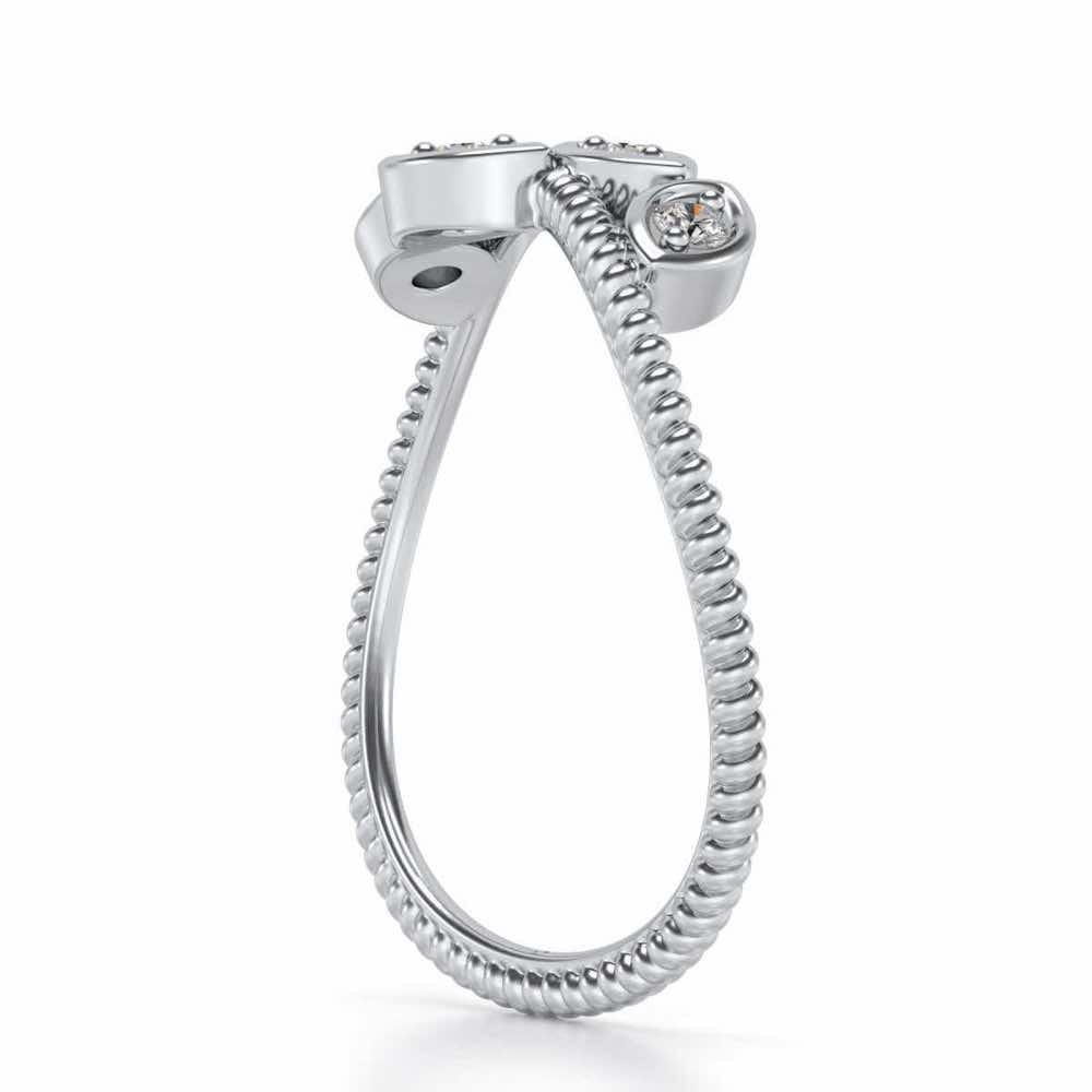 Chakshu Silver Ring - White Gold - Image 3