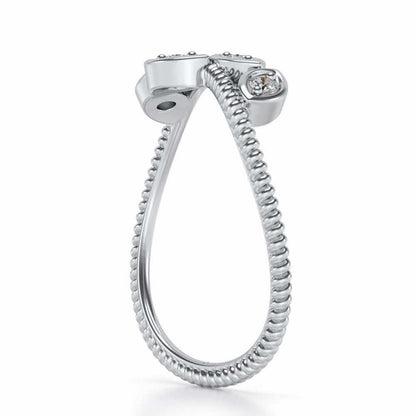 Chakshu Silver Ring - White Gold - Image 3