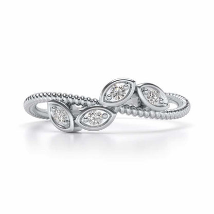 Chakshu Silver Ring - White Gold - Image 4