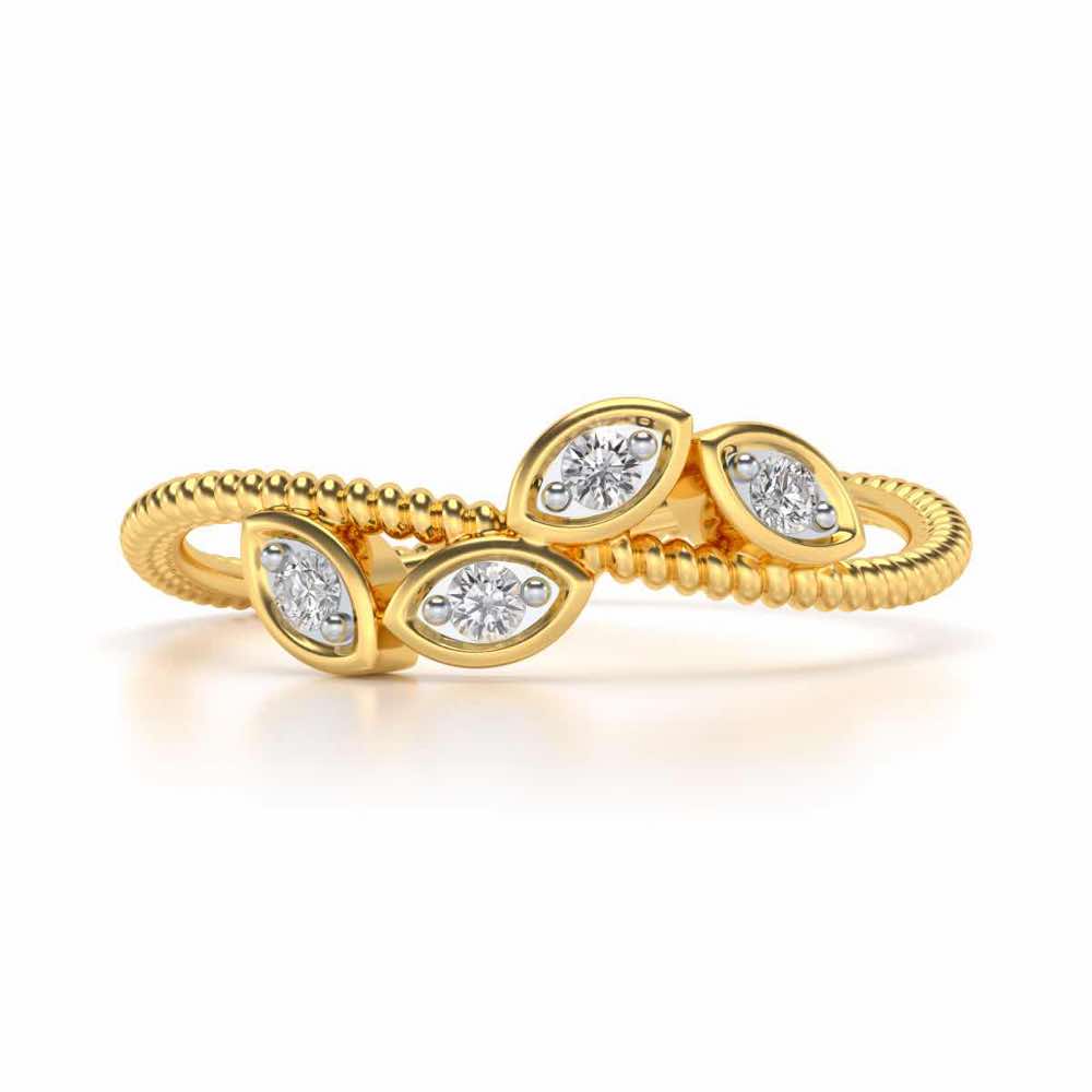 Chakshu Silver Ring - Yellow Gold - Image 4