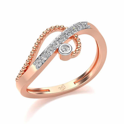 Chaman Silver Ring - Rose Gold - Image 1
