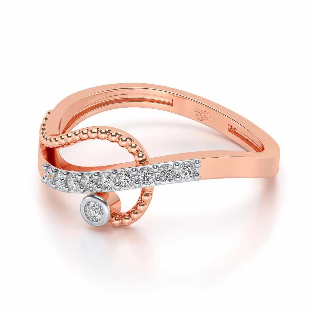 Chaman Silver Ring - Rose Gold - Image 2