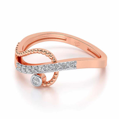 Chaman Silver Ring - Rose Gold - Image 2