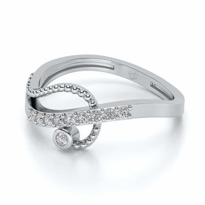 Chaman Silver Ring - White Gold - Image 2