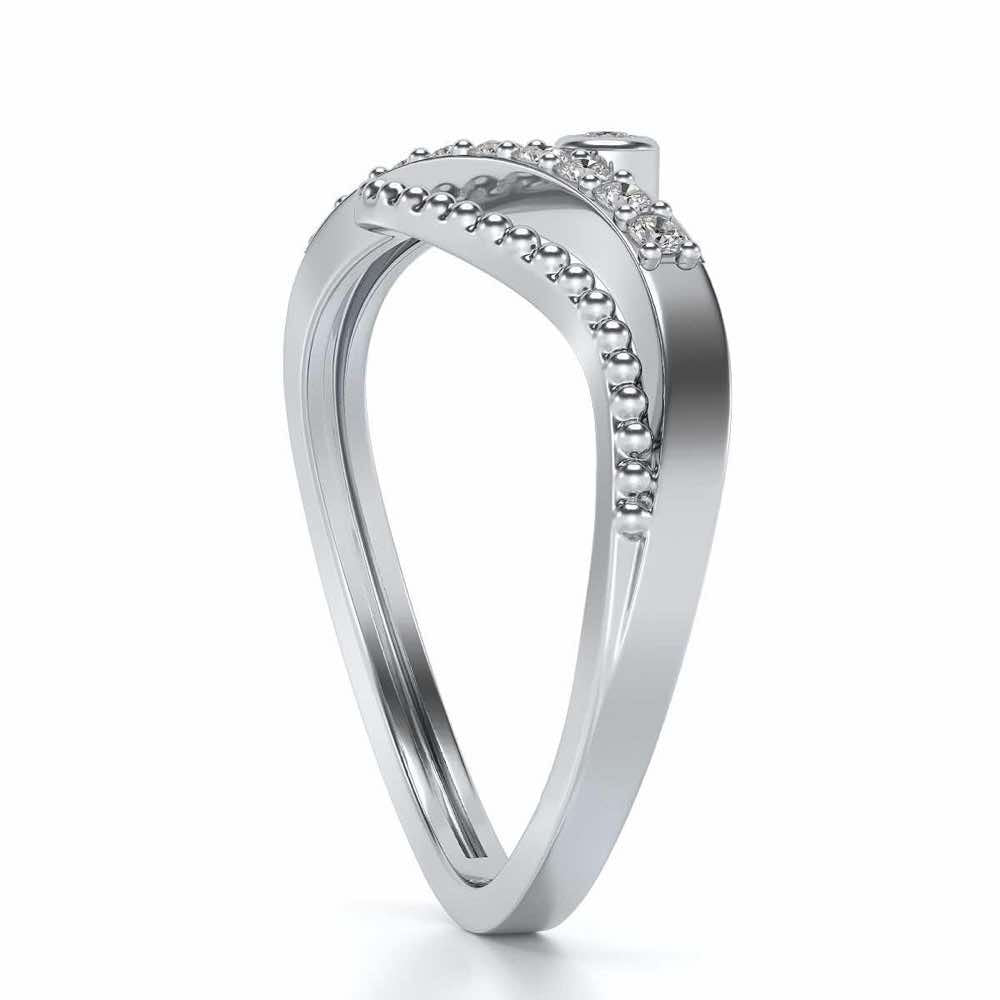 Chaman Silver Ring - White Gold - Image 3