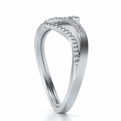 Chaman Silver Ring - White Gold - Image 3
