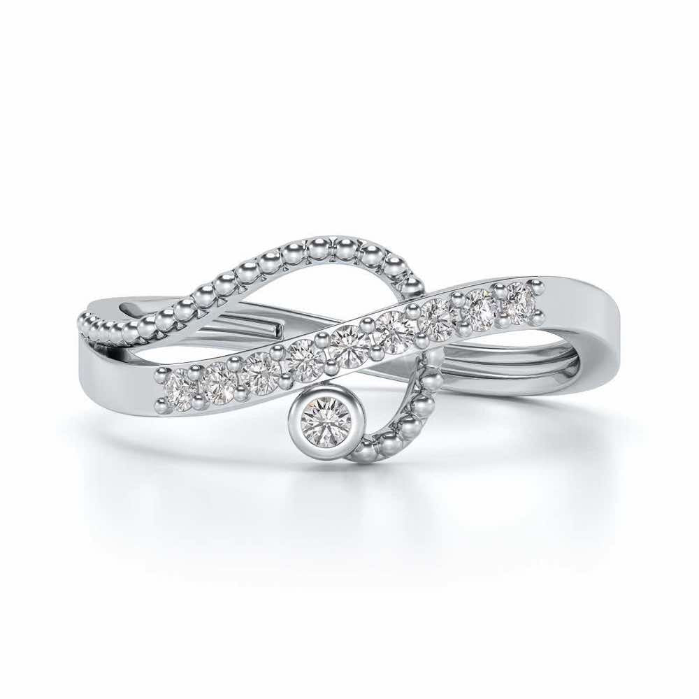 Chaman Silver Ring - White Gold - Image 4