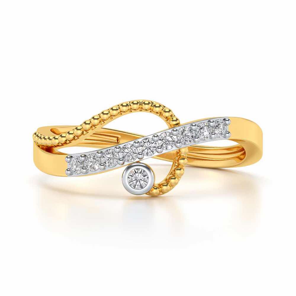 Chaman Silver Ring - Yellow Gold - Image 4