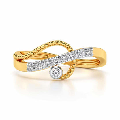 Chaman Silver Ring - Yellow Gold - Image 4