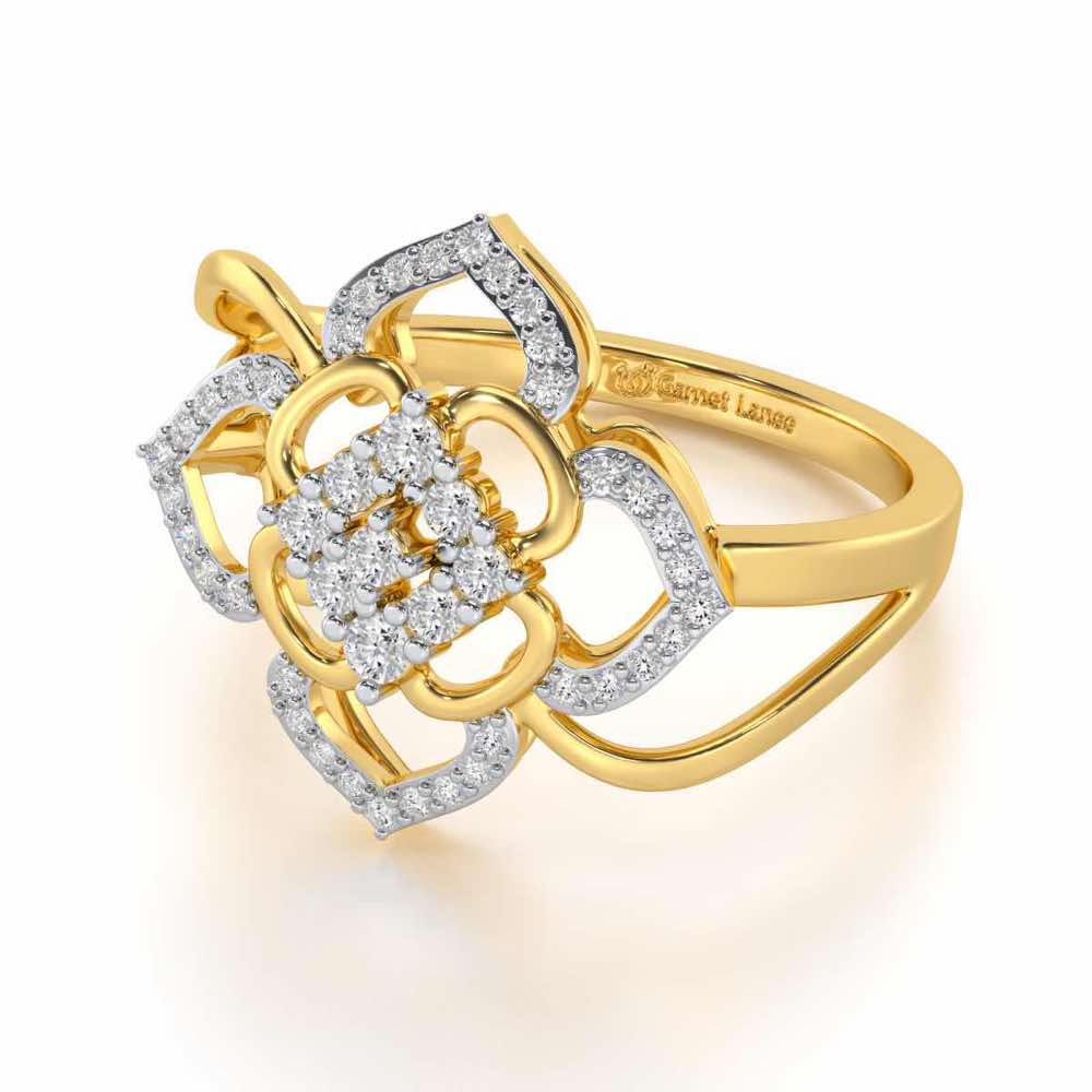 Chanting Shine Silver Ring - Yellow Gold - Image 2
