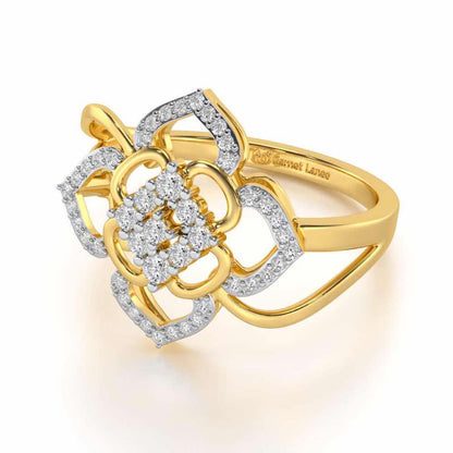 Chanting Shine Silver Ring - Yellow Gold - Image 2