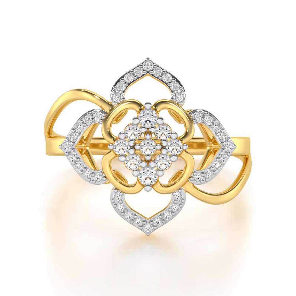 Chanting Shine Silver Ring - Yellow Gold - Image 4