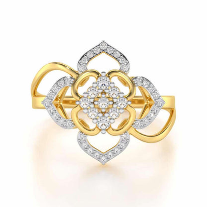 Chanting Shine Silver Ring - Yellow Gold - Image 4