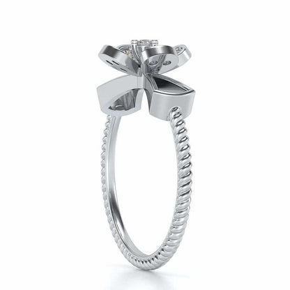 Charita Silver Ring - White Gold - Image 3