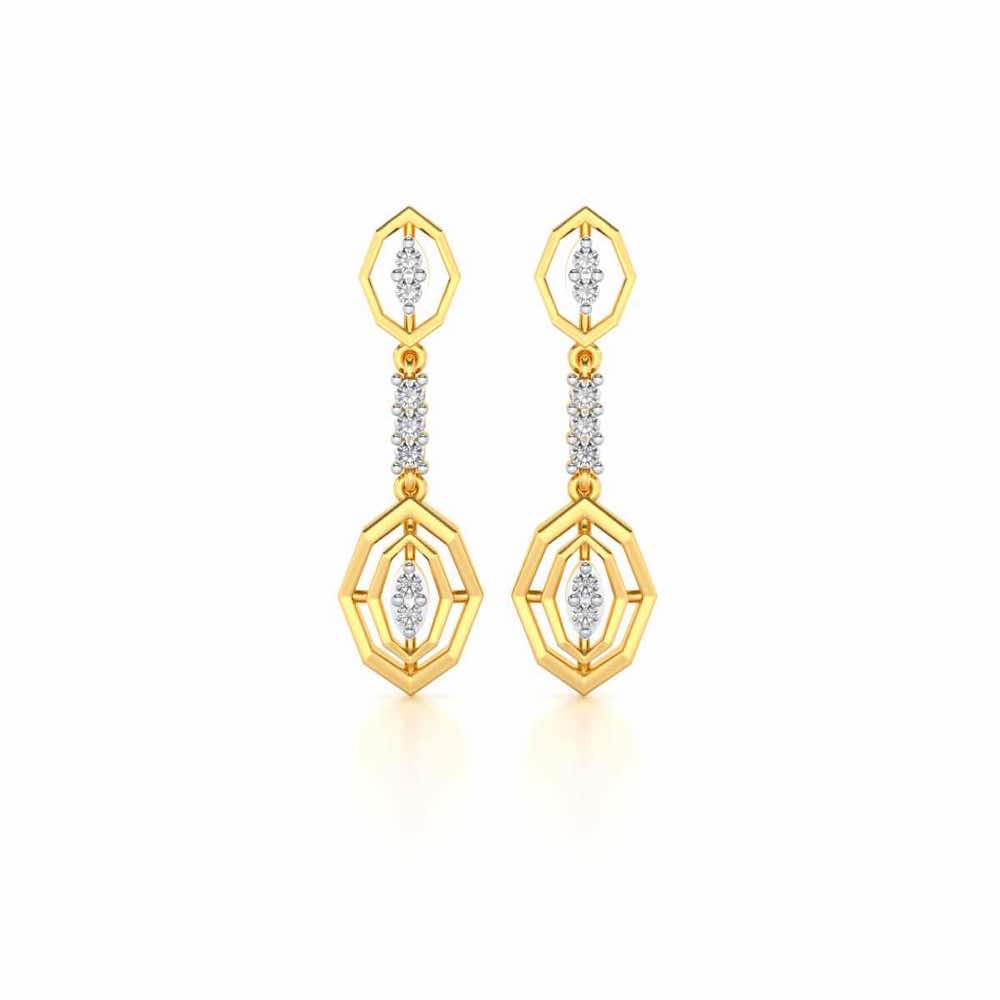 Charms Drops Earrings - Yellow Gold - Image 1