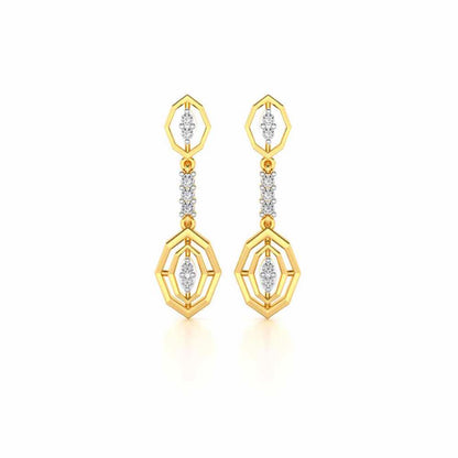 Charms Drops Earrings - Yellow Gold - Image 1