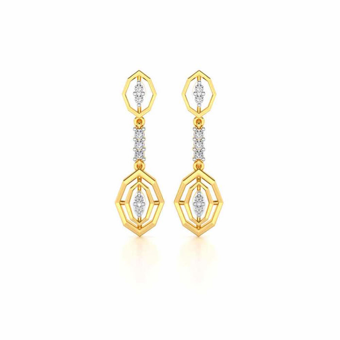 Charms Drops Earrings - Yellow Gold - Image 1