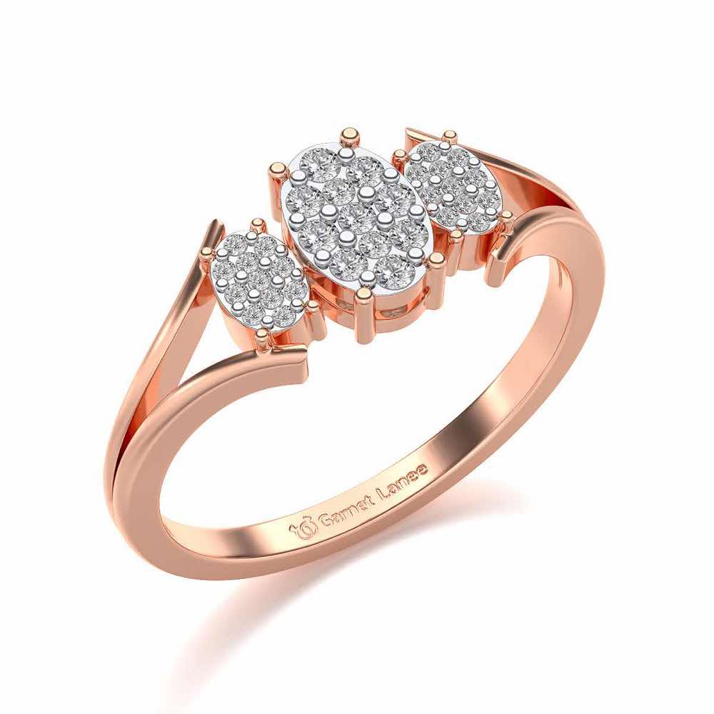 Chasmum Silver Ring - Rose Gold - Image 1
