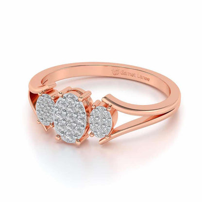 Chasmum Silver Ring - Rose Gold - Image 2