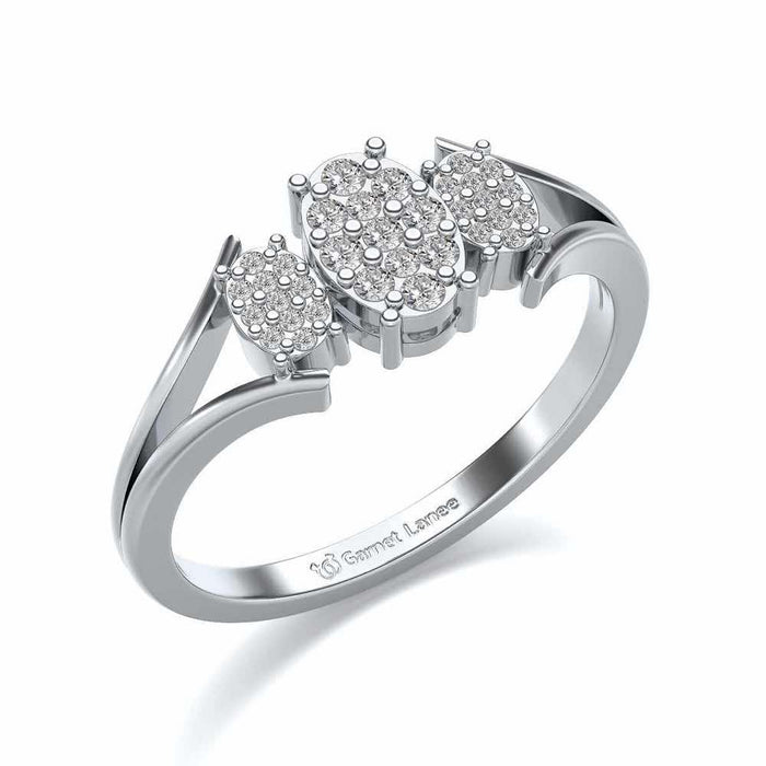 Chasmum Silver Ring - White Gold - Image 1