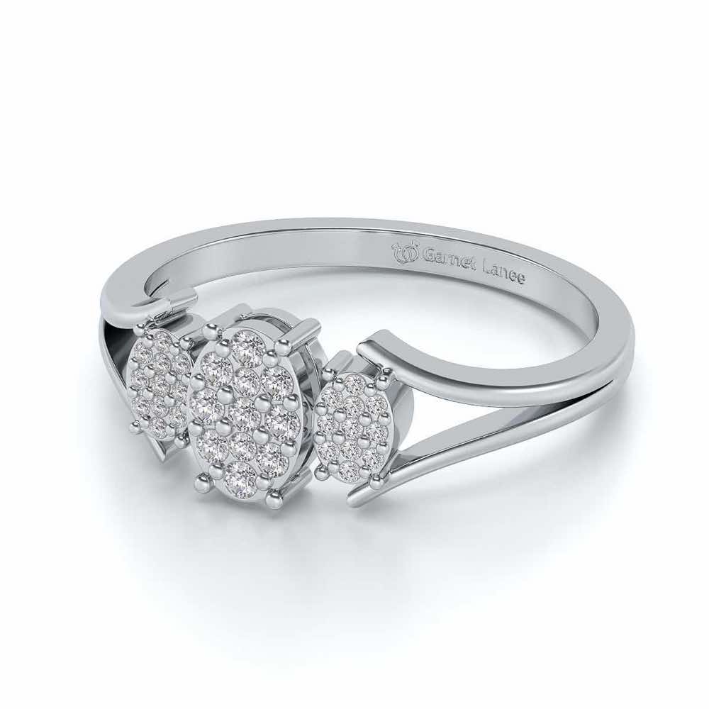 Chasmum Silver Ring - White Gold - Image 2