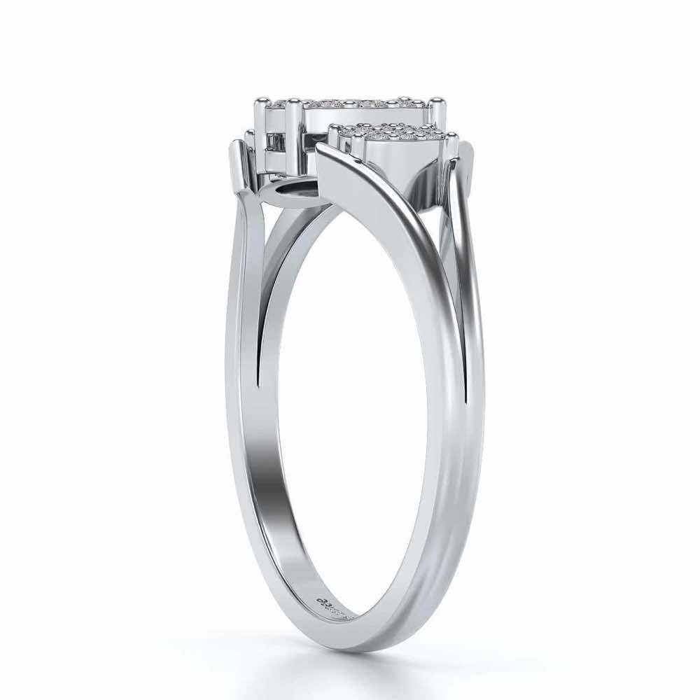 Chasmum Silver Ring - White Gold - Image 3