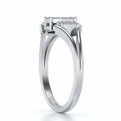 Chasmum Silver Ring - White Gold - Image 3