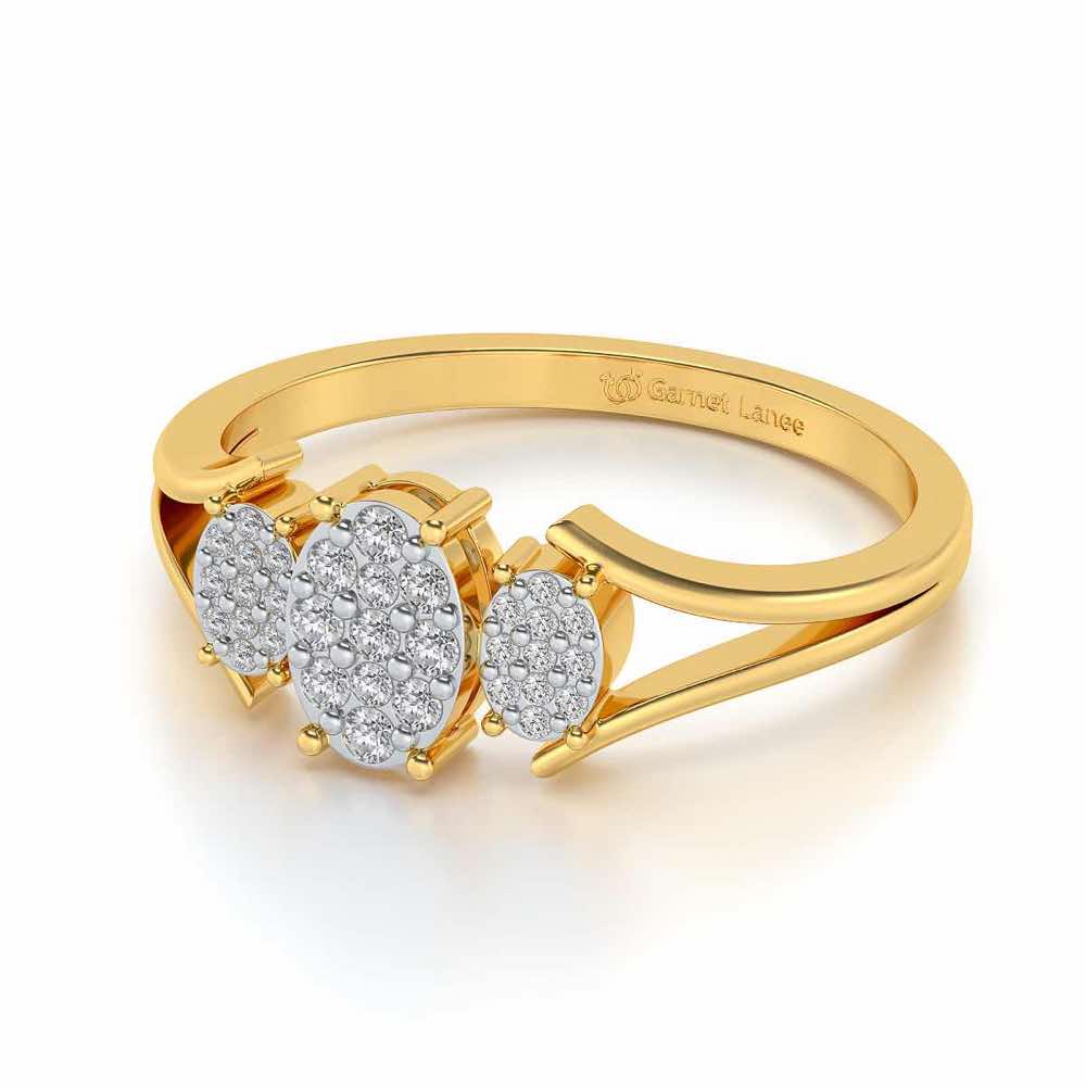 Chasmum Silver Ring - Yellow Gold - Image 2