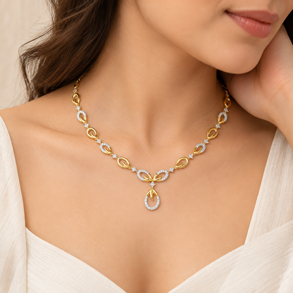 Sublime Spark Silver Necklace