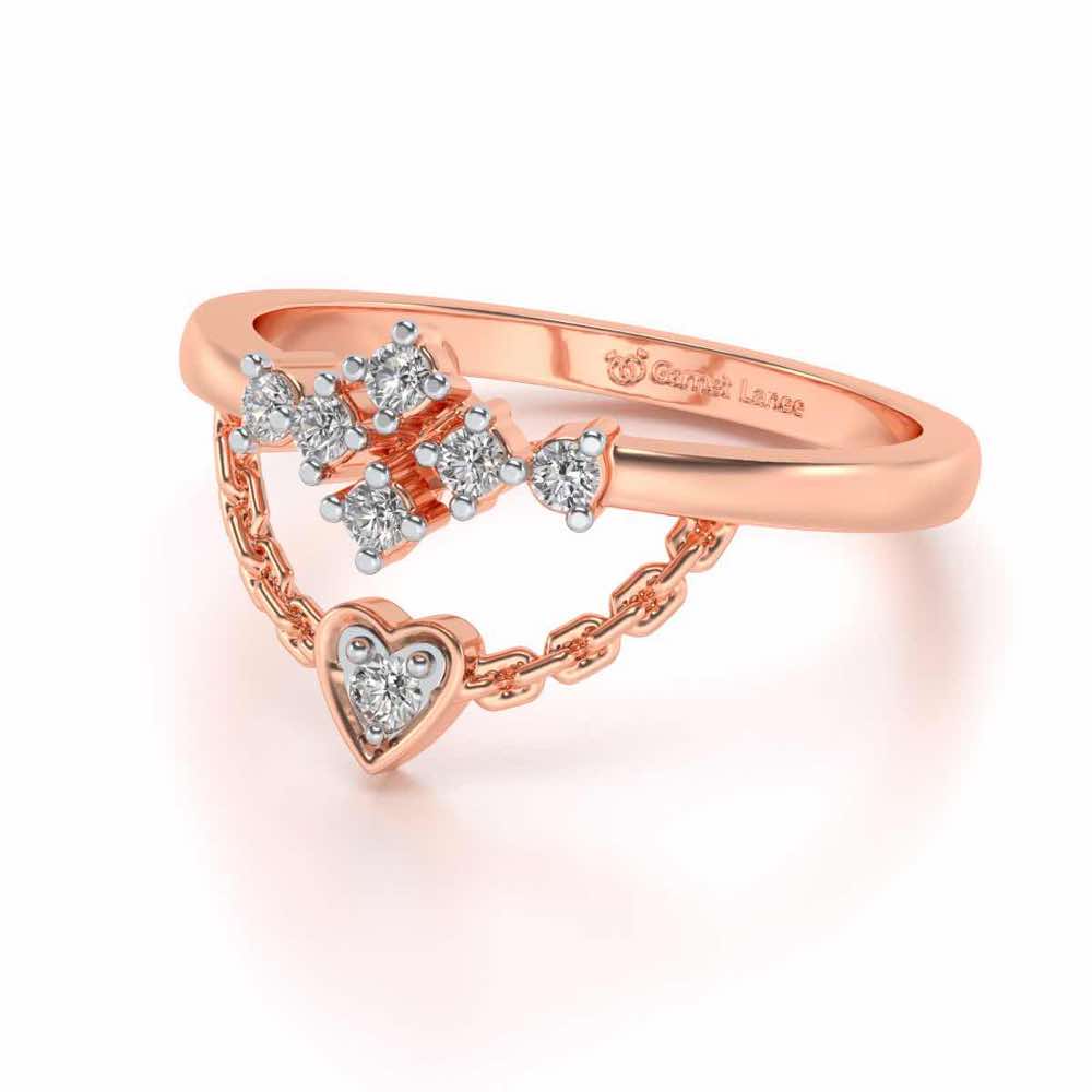 Chavvi Silver Ring - Rose Gold - Image 2