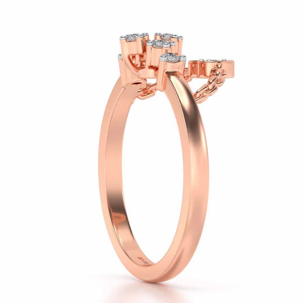 Chavvi Silver Ring - Rose Gold - Image 3