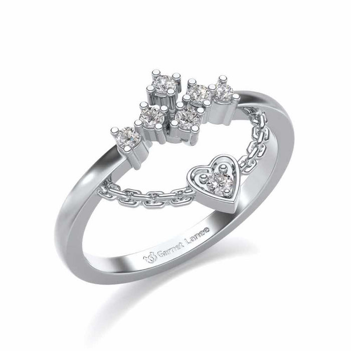 Chavvi Silver Ring - White Gold - Image 1