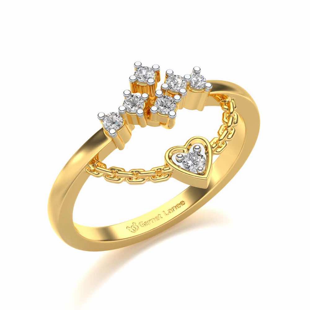 Chavvi Silver Ring - Yellow Gold - Image 1