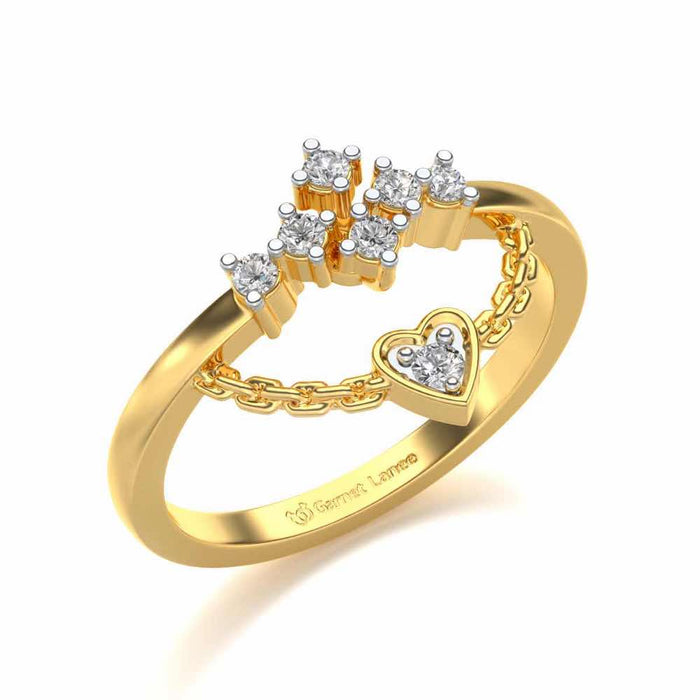 Chavvi Silver Ring - Yellow Gold - Image 1