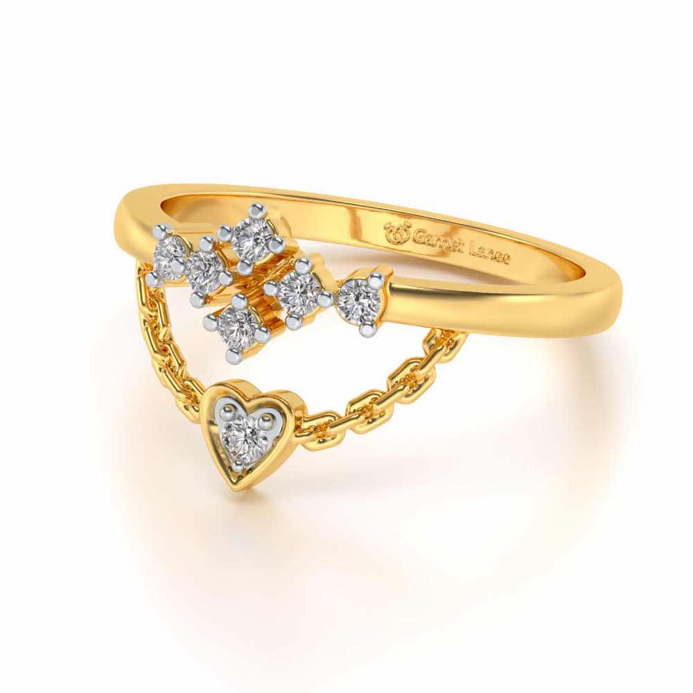 Chavvi Silver Ring - Yellow Gold - Image 2