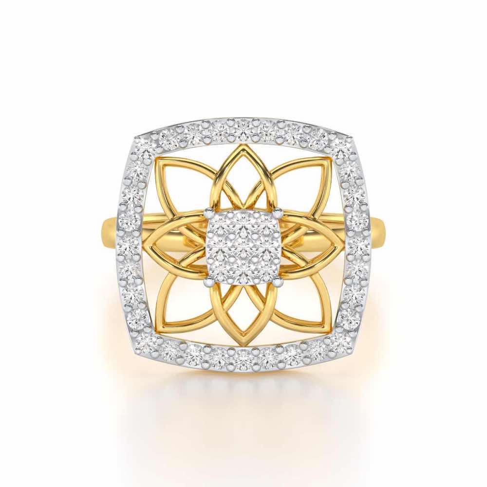 Chic Charm Silver Ring - Yellow Gold - Image 4