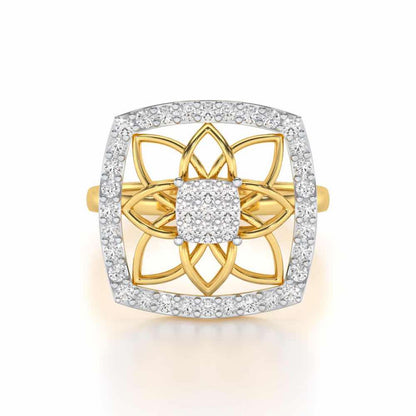 Chic Charm Silver Ring - Yellow Gold - Image 4