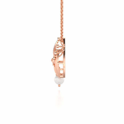 Chirp Silver Pendant - Rose Gold - Image 4