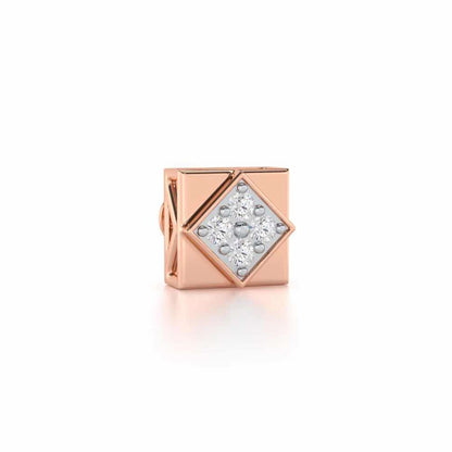 Chivalry Silver Men Stud - Rose Gold - Image 2