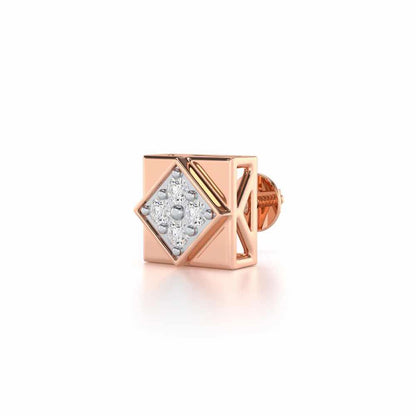Chivalry Silver Men Stud - Rose Gold - Image 3