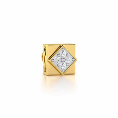 Chivalry Silver Men Stud - Yellow Gold - Image 2