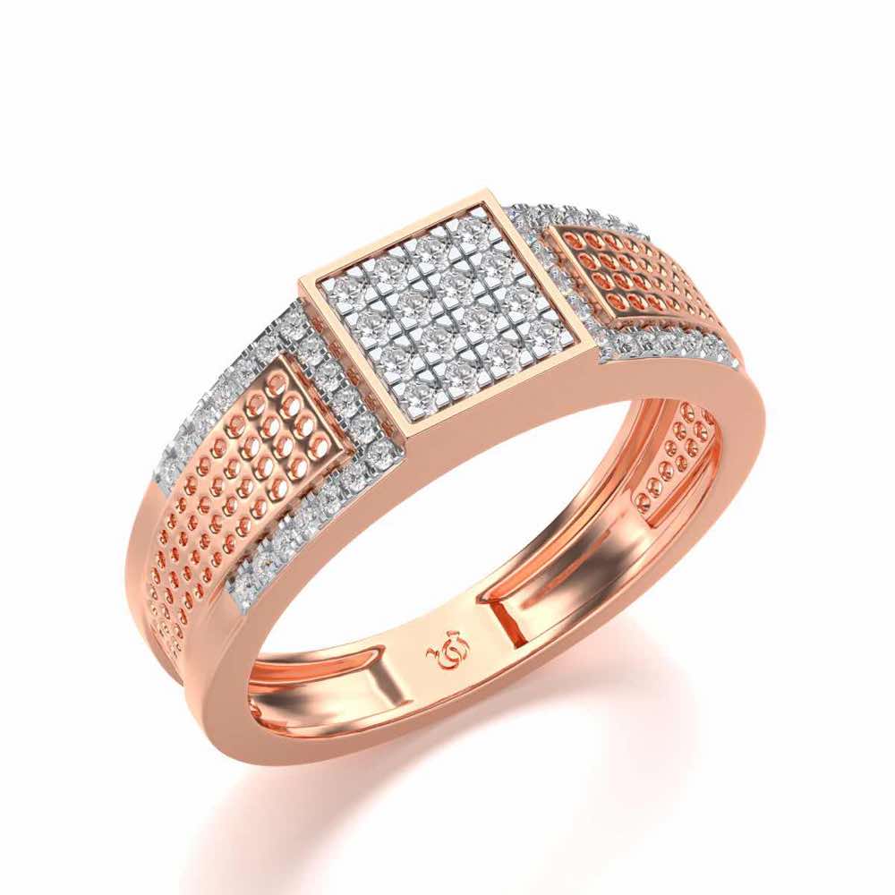 Chivilrous Silver Ring For Men - Rose Gold - Image 1