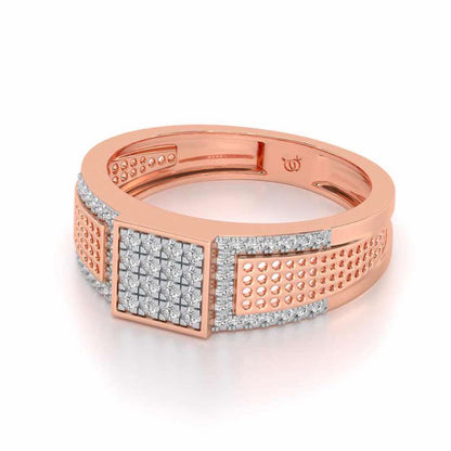 Chivilrous Silver Ring For Men - Rose Gold - Image 2