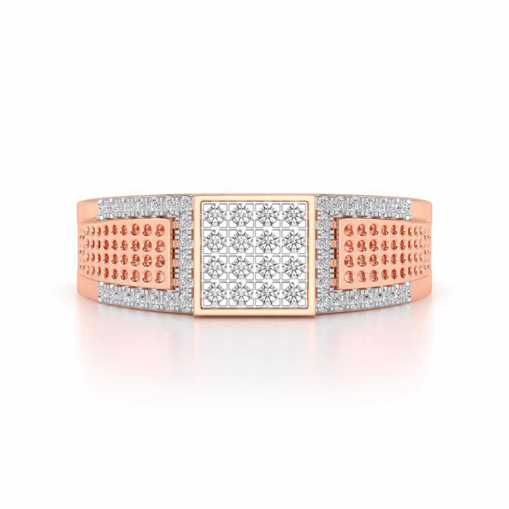 Chivilrous Silver Ring For Men - Rose Gold - Image 4