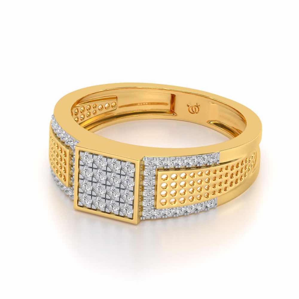 Chivilrous Silver Ring For Men - Yellow Gold - Image 2