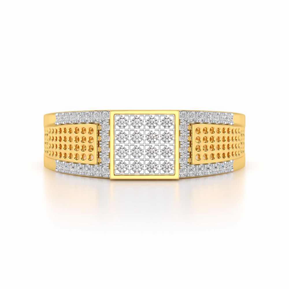 Chivilrous Silver Ring For Men - Yellow Gold - Image 4